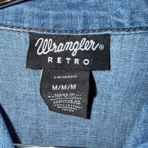 Wrangler Blue Denim Shirt - Picture 4 of 5